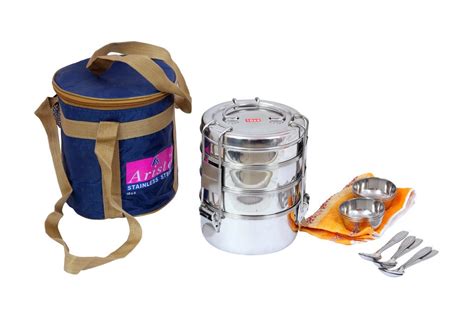 aristo stainless steel lunch box|Aristo Picnic Steel Lunch Box .